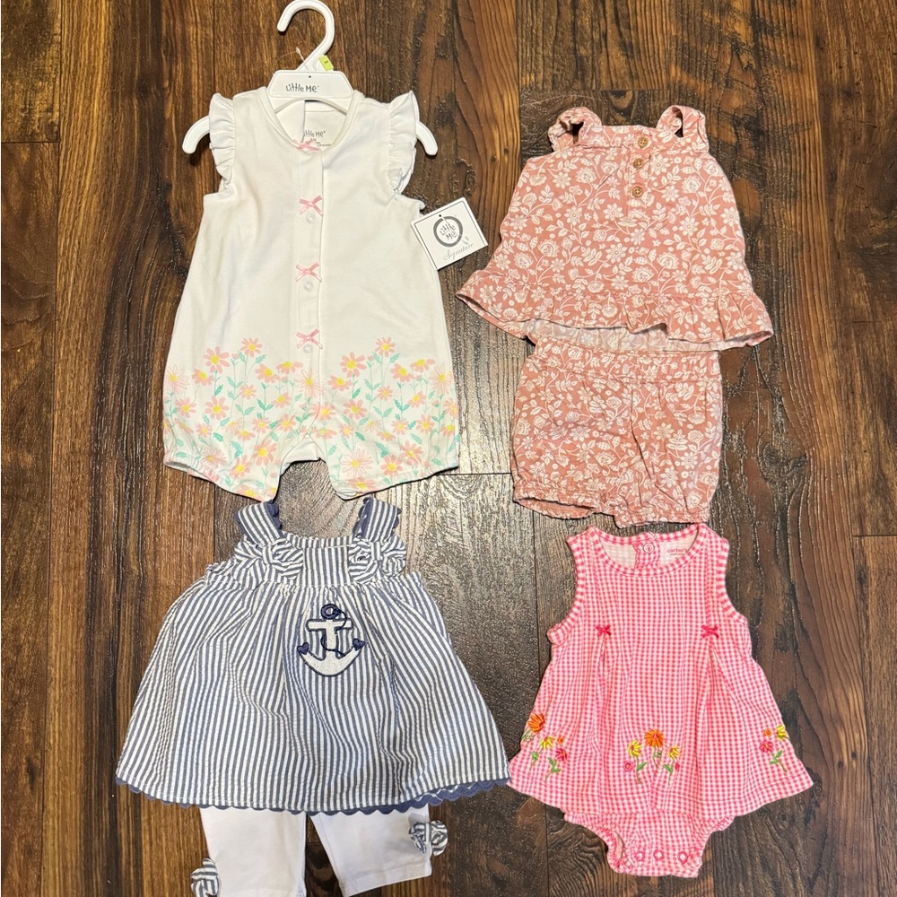 Carter's Pink Floral Baby Outfit